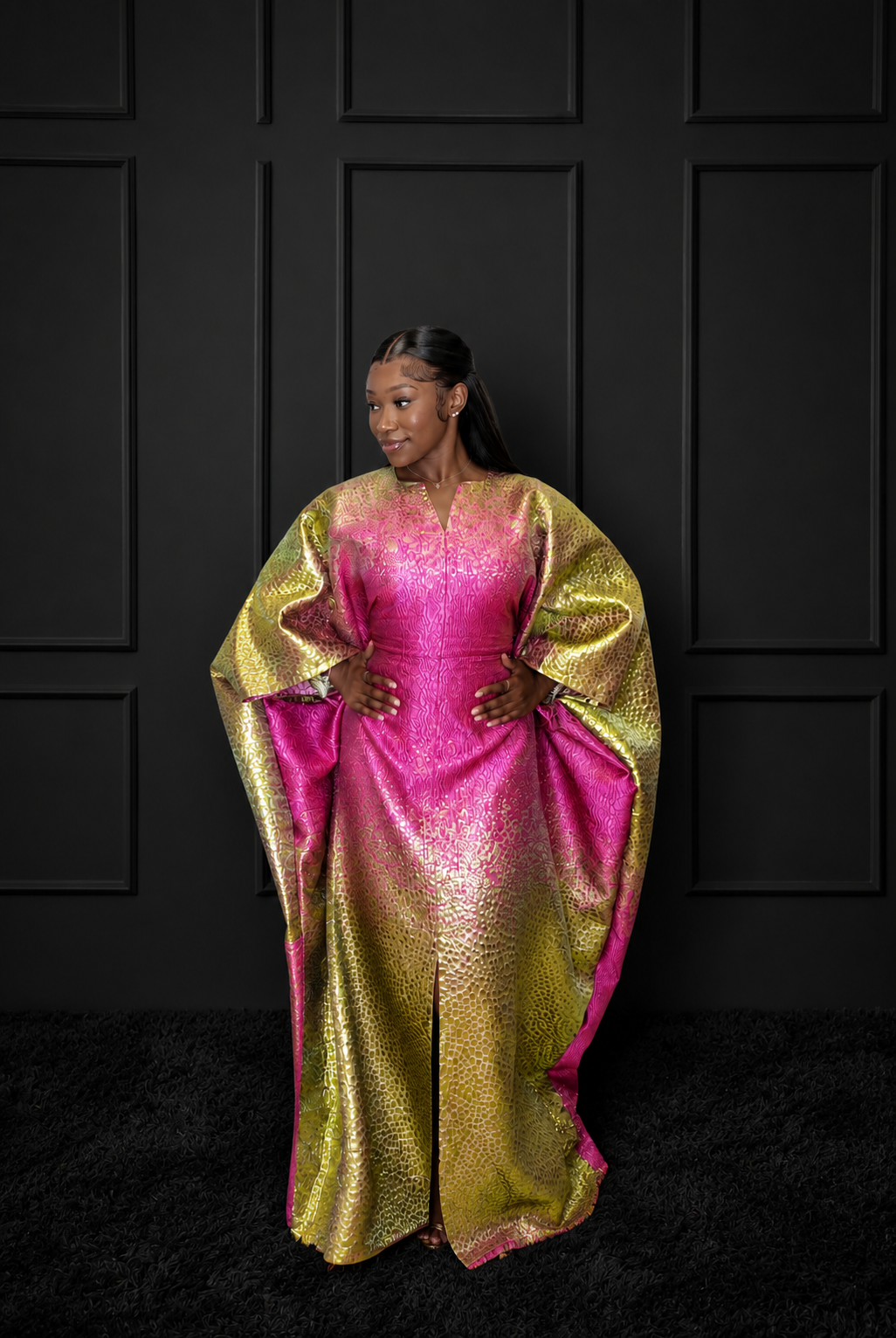 NYAMEKYE (PINK & GREEN OMBRE)